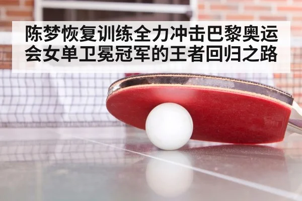 陈梦恢复训练全力冲击巴黎奥运会女单卫冕冠军的王者回归之路